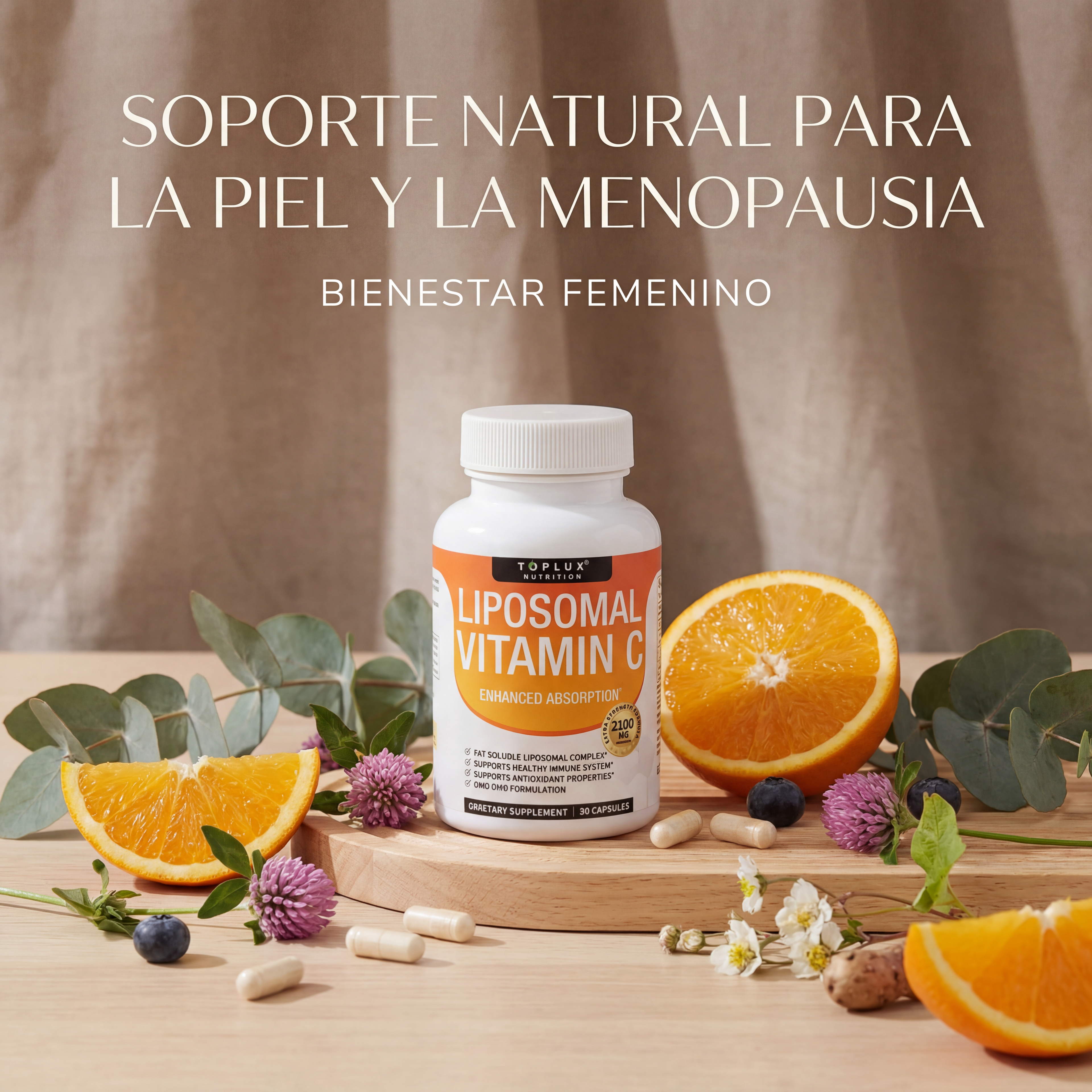 VITAMINA C LIPOSOMAL 2100mg — Lo que la Crema No Pudo, lo Hace por Dentro